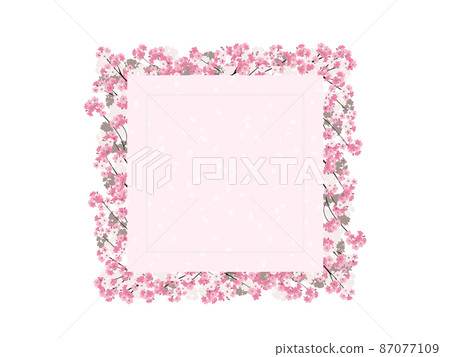 Cherry blossom frame (pink) 87077109
