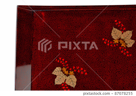 Tsugaru Nuri Nanako Nuri，泡桐花方形托盤 87078255