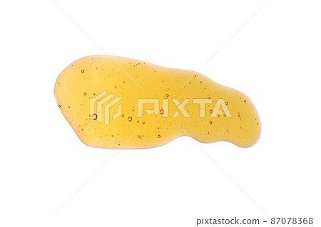 Cosmetics oil drop isolated on white background. Abstract oil drop. 87078368