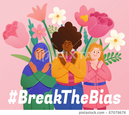 2022 Women's Day illustration 2022 Women's Day illustration 87078676