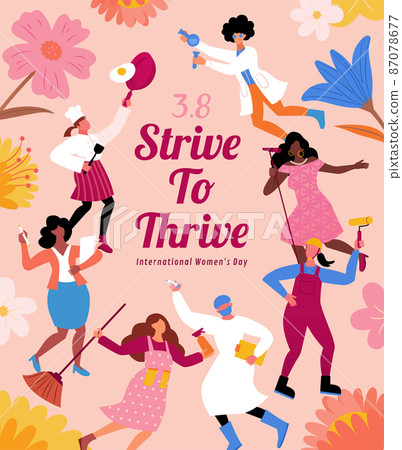 IWD job gender equality poster 87078677