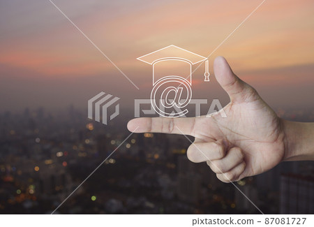 Business study online concept 87081727