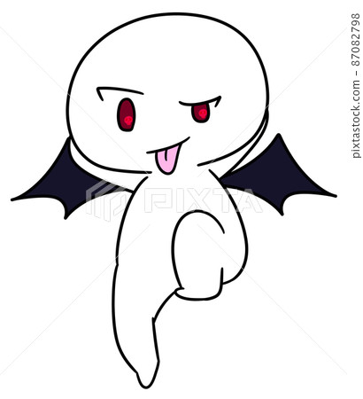 吐舌頭出醜的惡魔角色 吐舌頭出醜的惡魔角色 87082798