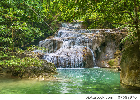 Waterfall in Thailand. Waterfall in Thailand. 87085970