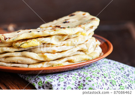 savory pastry; gozleme; savory pastry; gozleme; 87086462