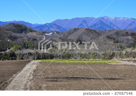 Tanzawa Mountains seen from Oimachi << Oimachi >> 87087546