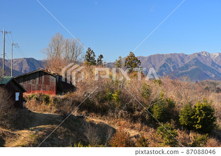 Landscape of Akada district and Tanzawa Mountains << Oi Town >> 87088046