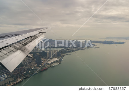 Xiamen, Fujian, China Aerial view of Xiamen Island, Gulangyu / Xiamen, Fujian, China 87088867