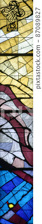 Stained glass church window 87089827