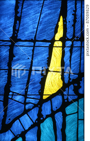 Stained glass church window 87089829