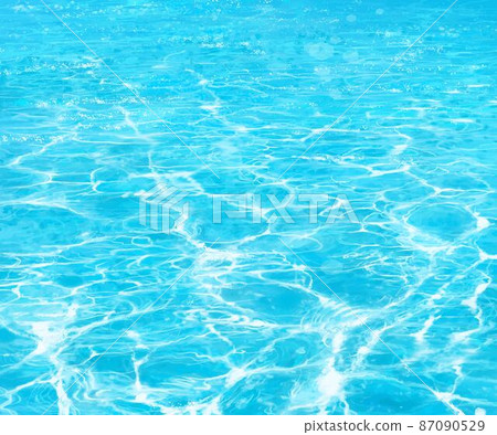 盛夏熱帶海洋波光粼粼的美麗框架插圖素材 盛夏熱帶海洋波光粼粼的美麗框架插圖素材 87090529