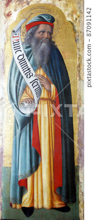 Antonio Vivarini: Saint Simeon, Altarpiece in Euphrasian Basilica in Porec, Croatia 87091142