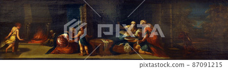 Andrew Medulic Schiavone: Isaac blesses Jacob, Old Masters Collection, Croatian Academy of Sciences in Zagreb Andrew Medulic Schiavone: Isaac blesses Jacob, Old Masters Collection, Croatian Academy of Sciences in Zagreb 87091215