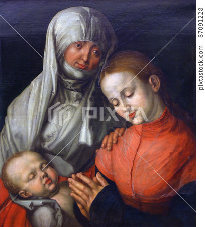 Copies of Albrecht Durer: Madonna and Child with St. Ann, Old Masters Collection, Croatian Academy of Sciences in Zagreb 87091228