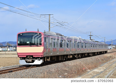 水戶線 Niihari-Shimodate JR 東 E531 系列 K451 編隊 (Katsuta) Akaden 重印油漆顏色 87092068