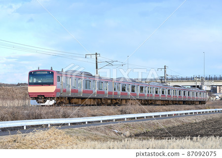 水戶線笠間稻田 JR 東 E531 系列 K451 編隊 (勝田) 赤電再版油漆顏色 87092075