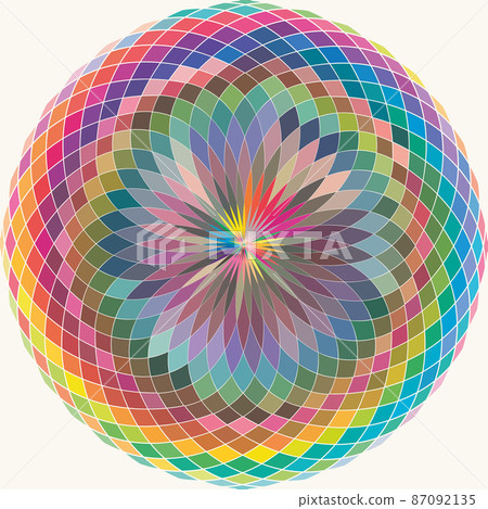 Vector illustration drawing of Spectral multicolored circle abstract pattern and textures. colrful polychrome segment Vector illustration drawing of Spectral multicolored circle abstract pattern and textures. colrful polychrome segment 87092135