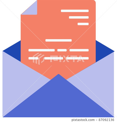 Mail icon email letter vector post symbol Mail icon email letter vector post symbol 87092136