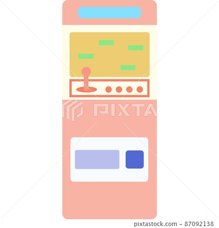 Game machine flat vector icon on white background Game machine flat vector icon on white background 87092138