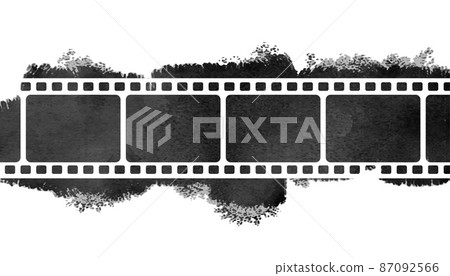 film strip reel watercolor grunge background film strip reel watercolor grunge background 87092566