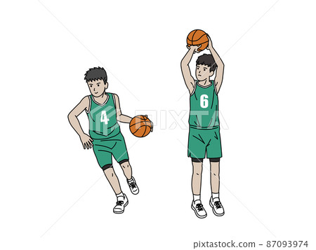 Basketball boys basketball club club activities sports boys dribble shoot illustration Basketball boys basketball club club activities sports boys dribble shoot illustration 87093974