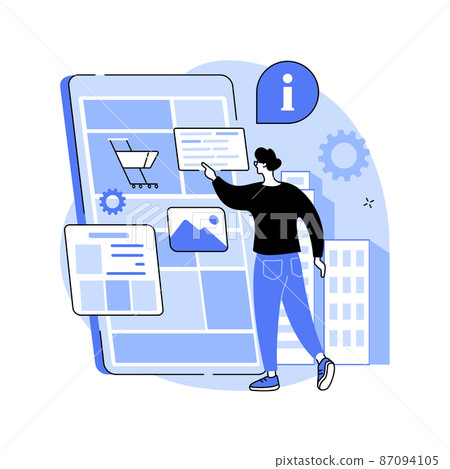 Digital guide abstract concept vector illustration. 87094105