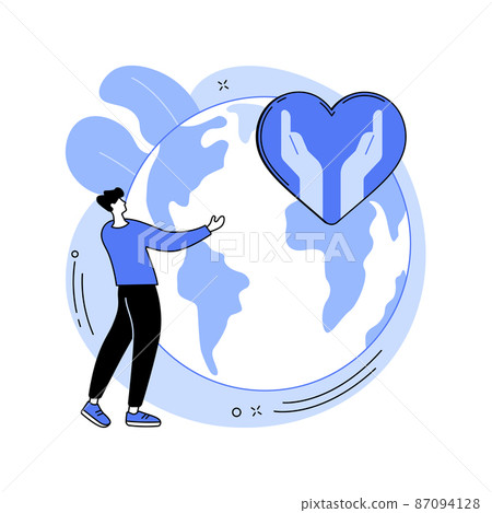 Social responsibility abstract concept vector illustration. 87094128