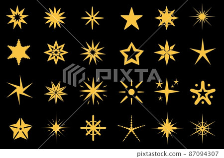 Flat stars, sparkles, flashes and bursts icon for games. Geometric star shapes silhouettes. Premium symbols. Shining magic stars vector set Flat stars, sparkles, flashes and bursts icon for games. Geometric star shapes silhouettes. Premium symbols. Shining magic stars vector set 87094307