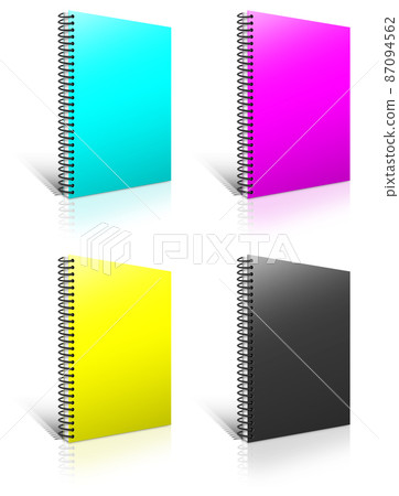 Spiral CMYK binder. 87094562