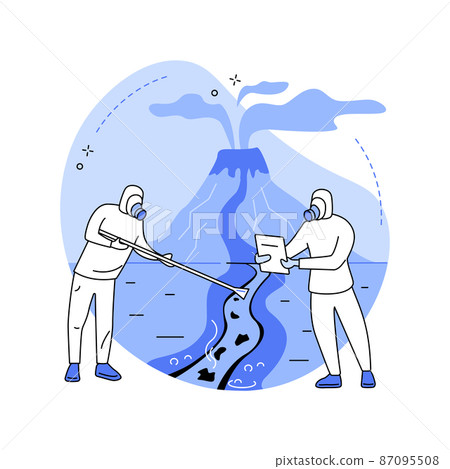 Volcanology abstract concept vector illustration. 87095508