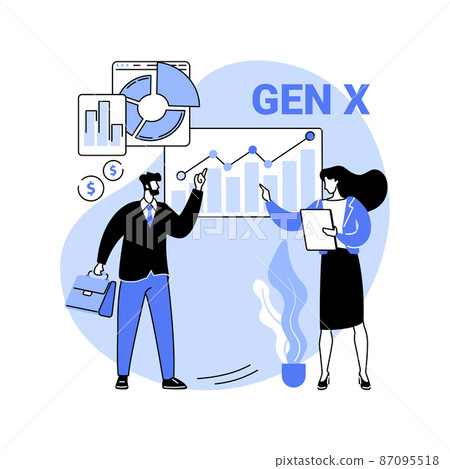Generation X abstract concept vector illustration. Generation X abstract concept vector illustration. 87095518