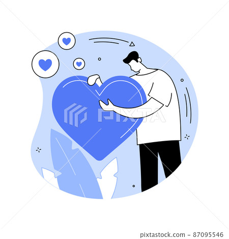 Self-concept abstract concept vector illustration. 87095546