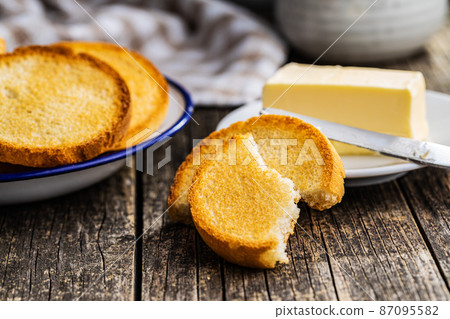 Dietary rusks bread. Crusty biscuits. Dietary rusks bread. Crusty biscuits. 87095582