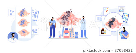 Tumor cells concept Tumor cells concept 87098421