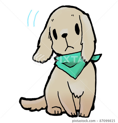 歪脖子狗白毛綠圍巾 87099815