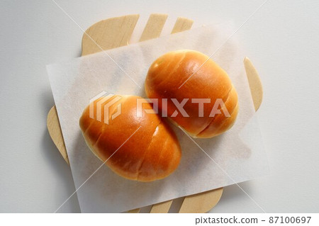 Plump freshly baked bread roll breakfast image 87100697