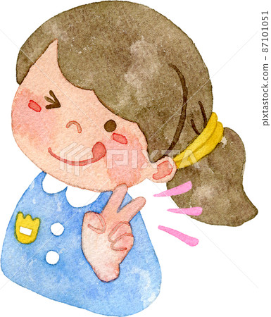 幼兒園孩子演奏一首(女孩)的插圖 幼兒園孩子演奏一首(女孩)的插圖 87101051