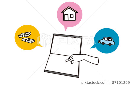 Women's hands making lifestyle suggestions Women's hands making lifestyle suggestions 87101299