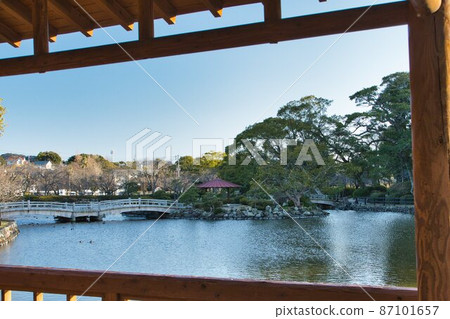 #Daisuki Omura 從長崎縣大村市旅遊勝地“大村公園”的長廊眺望 #Daisuki Omura 從長崎縣大村市旅遊勝地“大村公園”的長廊眺望 87101657