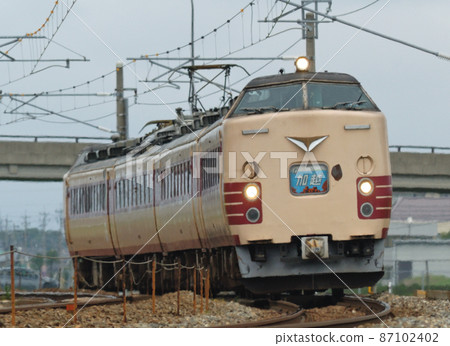 北陸本線 加賀笠間三河 JR 西 485 系列 K03 組織(金澤)嘉悅 北陸本線 加賀笠間三河 JR 西 485 系列 K03 組織(金澤)嘉悅 87102402