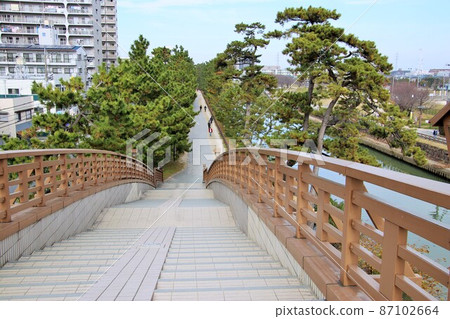 Yatate Bridge in Soka Matsubara, the former Nikko Kaido in Soka City Yatate Bridge in Soka Matsubara, the former Nikko Kaido in Soka City 87102664