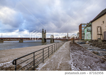 Bridge of Queen Louise across the Neman. Sovetsk. Kaliningrad region. Russia Bridge of Queen Louise across the Neman. Sovetsk. Kaliningrad region. Russia 87102956
