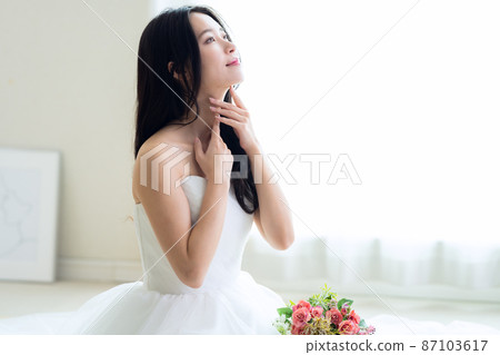 Wedding bridal female bride marriage 87103617