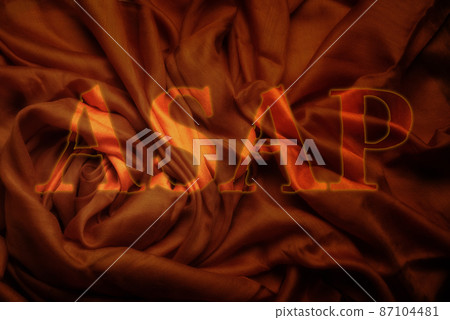 As soon as possible. ASAP. Word on a flag. As soon as possible. ASAP. Word on a flag. 87104481