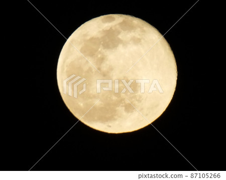 Full moon and rabbit 87105266