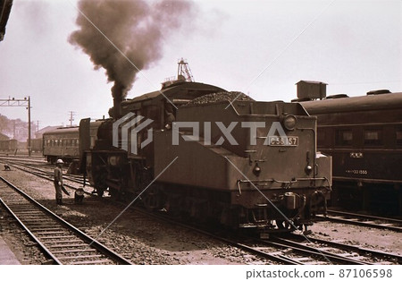 1968 Steam locomotive c56 Kagoshima engine ward Kyushu Kagoshima main line recorded photo 1968 Steam locomotive c56 Kagoshima engine ward Kyushu Kagoshima main line recorded photo 87106598
