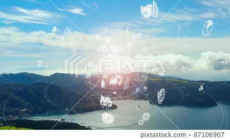 Natural environment and technology Sustainable SDGs 87106907
