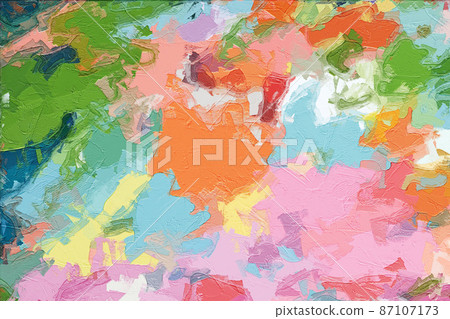 Abstract beautiful oil painting flower vintage illustration Abstract beautiful oil painting flower vintage illustration 87107173
