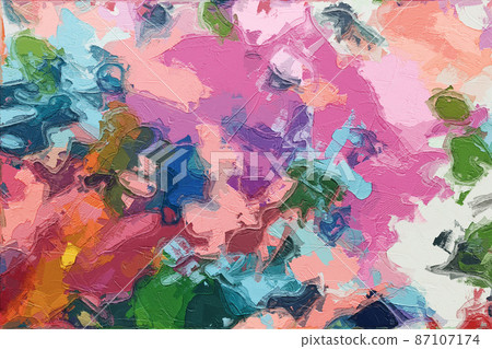 Abstract beautiful oil painting flower vintage illustration Abstract beautiful oil painting flower vintage illustration 87107174