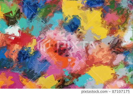 Abstract beautiful oil painting flower vintage illustration Abstract beautiful oil painting flower vintage illustration 87107175
